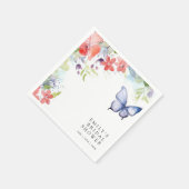 Serviette En Papier Fête de Mariée Il Me Donne Des Papillons (Coin)