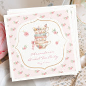 Serviette En Papier Fête de Mariée Tea Party