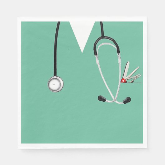 Serviette En Papier Fête de médecin (Devant)
