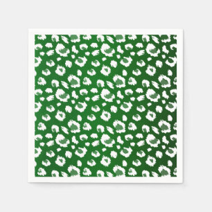 Serviette En Papier Fête de motif d'impression d'animal de couleur ver