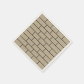 Serviette En Papier Fête de mur de briques (Coin)