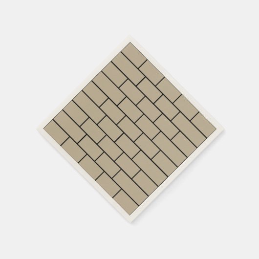 Serviette En Papier Fête de mur de briques (Coin)