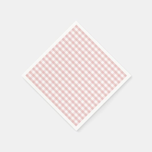 Serviette En Papier Fête de naissance bébé Shower en Gingham à carreau (Coin)