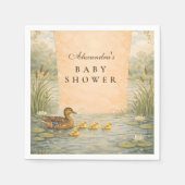 Serviette En Papier Fête de Naissance Canard Colvert (Devant)