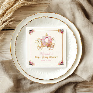 Serviette En Papier Fête de naissance de conte de fées de princesse à 