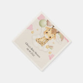 SERVIETTE EN PAPIER FÊTE DE NAISSANCE DE GIRAFFE (Coin)