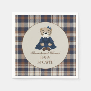 Serviette En Papier Fête de naissance de luxe pour fille ours