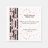 Serviette En Papier Fête de naissance Fleurs de cerisier Sakura Spring (Devant)