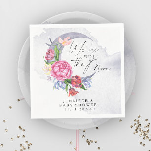 Serviette En Papier Fête de naissance : fleurs de rêve