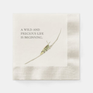 Serviette En Papier Fête de naissance Grasshopper Vintage Neutre pour