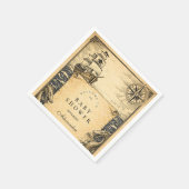 Serviette En Papier Fête de naissance pirate de conte classique (Coin)