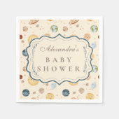 Serviette En Papier Fête de Naissance Thème Espace Fantaisiste (Devant)