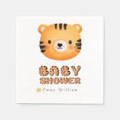 SERVIETTE EN PAPIER FETE DE NAISSANCE TIGRE STAR (Devant)