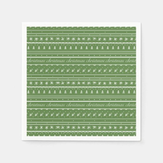 Serviette En Papier Fête de Noël (Devant)