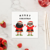 Serviette En Papier Fête de Noël (En situation)