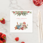 Serviette En Papier Fête de Noël (En situation)