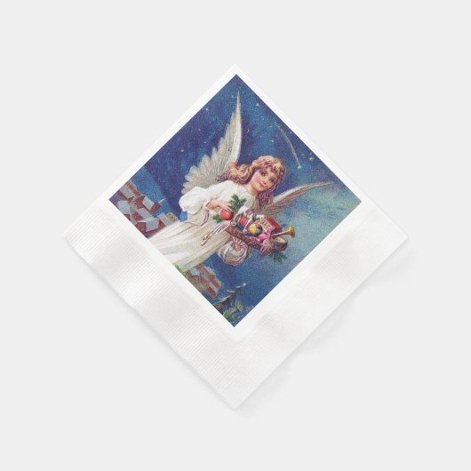 Serviette En Papier fête de Noël Ange de Noël (Coin)