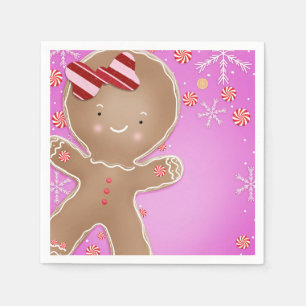 Serviette En Papier Fête de Noël au Biscuit au Gingembre à la Menthe R