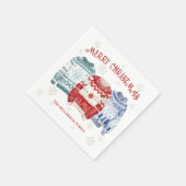 Serviette En Papier Fête de Noël au pull-over moche (Coin)