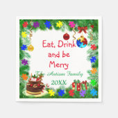 Serviette En Papier Fête de Noël autiste (Devant)