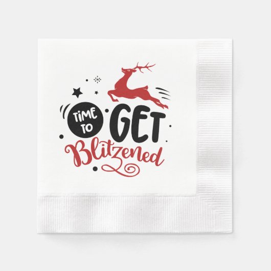 Serviette En Papier fête de Noël blitzizé (Devant)