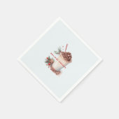 Serviette En Papier Fête de Noël Café Mingle (Coin)