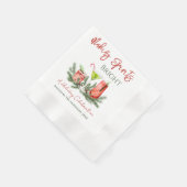 Serviette En Papier Fête de Noël : Cocktail Making Spirits Bright (Coin)