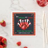 Serviette En Papier Fête de Noël de Bowling (En situation)