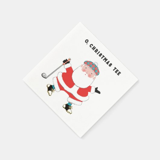 Serviette En Papier Fête de Noël de golf (Coin)