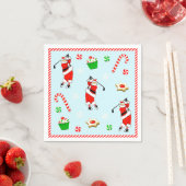 Serviette En Papier Fête de Noël de golf (En situation)
