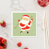 Serviette En Papier Fête de Noël de golf (En situation)