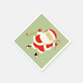 Serviette En Papier Fête de Noël de golf (Coin)