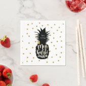 Serviette En Papier Fête de Noël de Mele Kalikimaka Ananas (En situation)