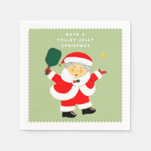 Serviette En Papier Fête de Noël de pickleball