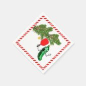Serviette En Papier Fête de Noël de Pickleball (Coin)