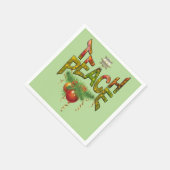 Serviette En Papier Fête de Noël de Teach-Peace (Coin)