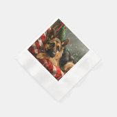 Serviette En Papier Fête de Noël du berger allemand Chien (Coin)