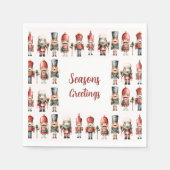 Serviette En Papier Fête de Noël Elégante Nutcracker (Devant)