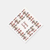 Serviette En Papier Fête de Noël Elégante Nutcracker (Coin)