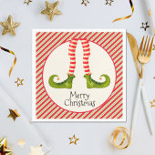 Serviette En Papier Fête de Noël Elf Legs