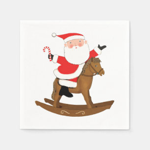 Serviette En Papier Fête de Noël équestre
