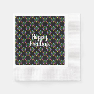 Serviette En Papier Fête de Noël feu de neige design