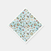 Serviette En Papier Fête de Noël maritime thème plage côtière (Coin)