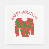 Serviette En Papier Fête de Noël moche Sweat CUSTOM (Devant)