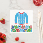 Serviette En Papier Fête de Noël moche Sweater fêtes cadeaux (En situation)