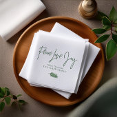 Serviette En Papier Fête de Noël "Peace Love Joy"