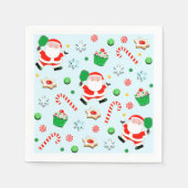 Serviette En Papier Fête de Noël Pickball (Devant)