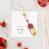 Serviette En Papier Fête de Noël Poinsettia (En situation)