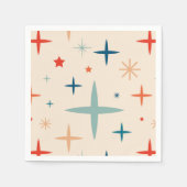 Serviette En Papier Fête de Noël rétro (Devant)