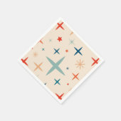 Serviette En Papier Fête de Noël rétro (Coin)